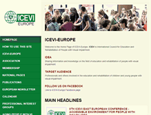 Tablet Screenshot of icevi-europe.org